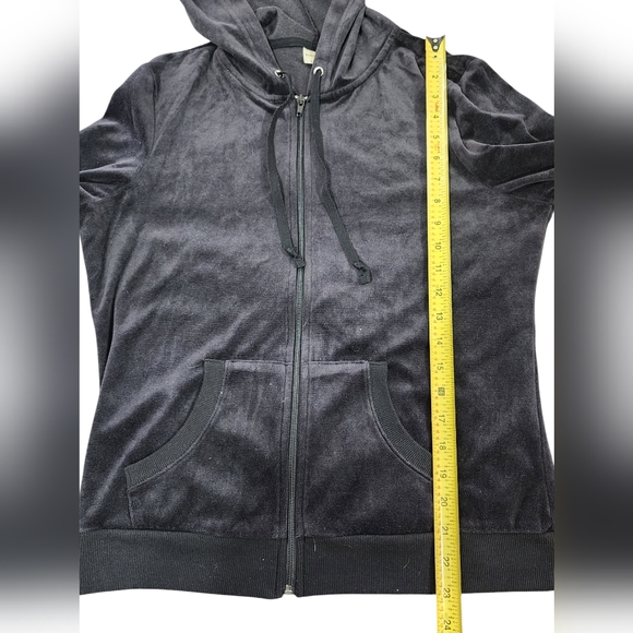 Bobbie Brooks Black Velour Lounge Set - Picture 2 of 7